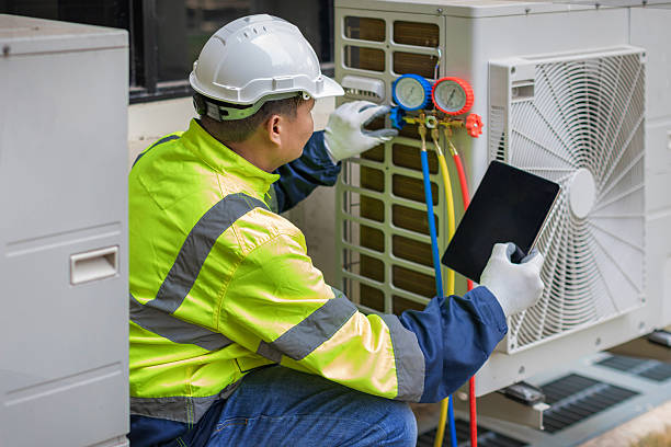 Professional Hvac Installation technician working in Fitchburg, MA